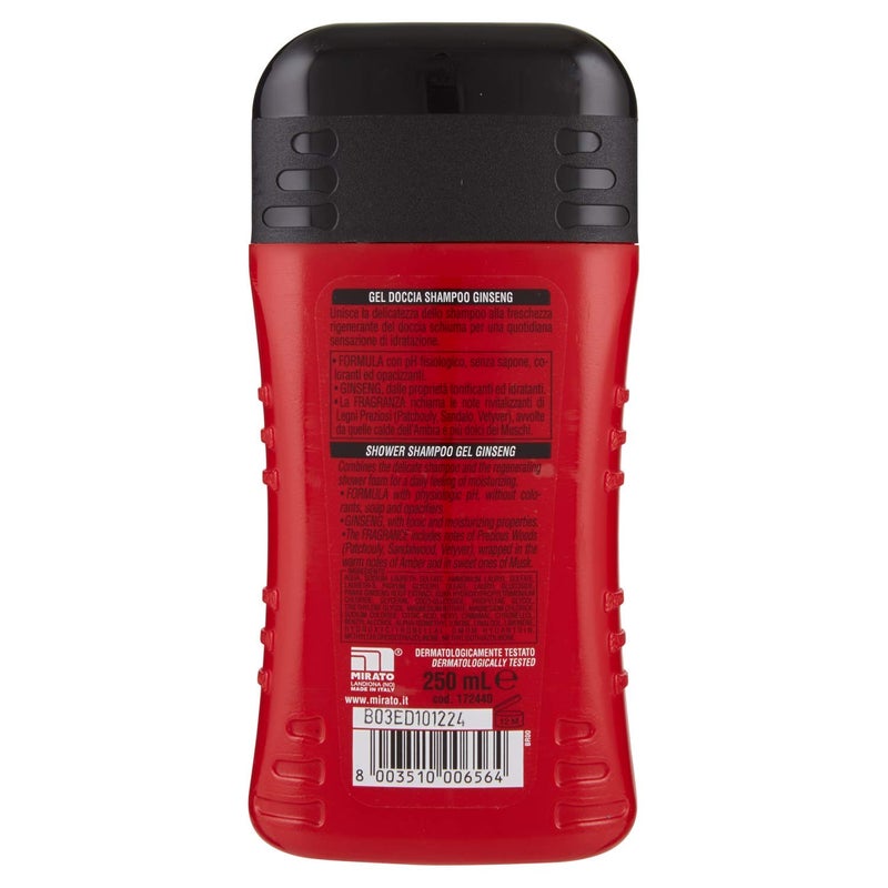Intesa Pour Homme Ginseng Daily Moisturising Shower Gel Shampoo, 250 ml - Image 3